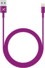 XLayer Colour Line USB-A/Apple Lightning 1.0m violett