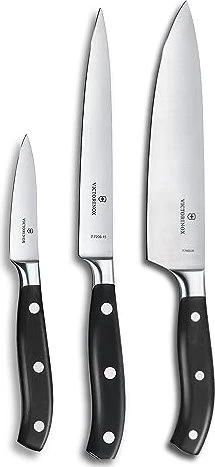 Victorinox Grand Maître Messer-Set schwarz, 3-tlg.