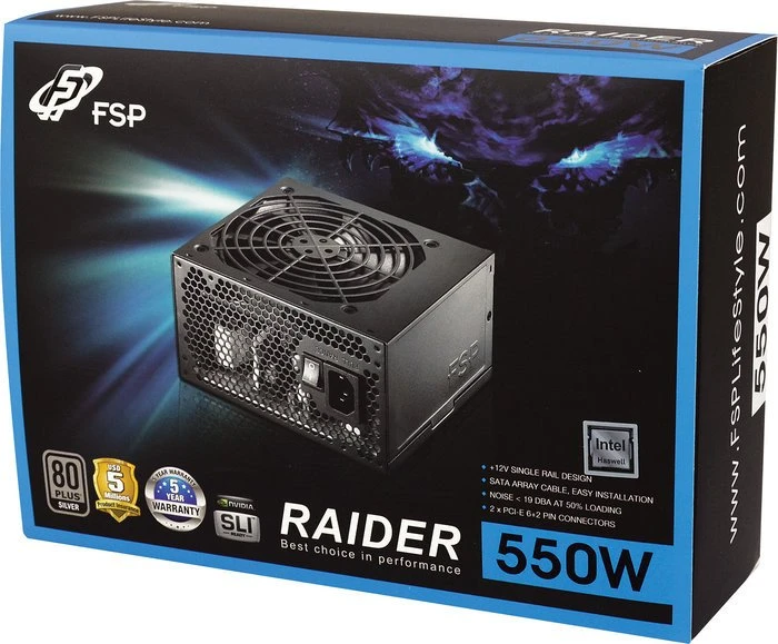 FSP Raider 550W, ATX 2.3