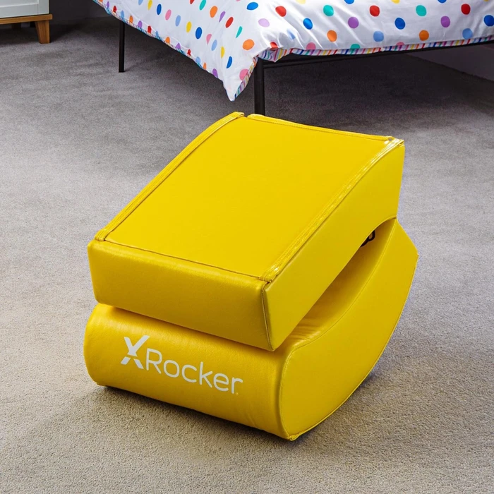 X Rocker Nintendo Super Mario Joy Collection Floor Rocker Gamingstuhl, Yoshi gelb