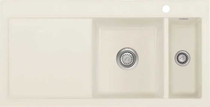 systemceram Mera 100 F Einbau Becken rechts jasmin