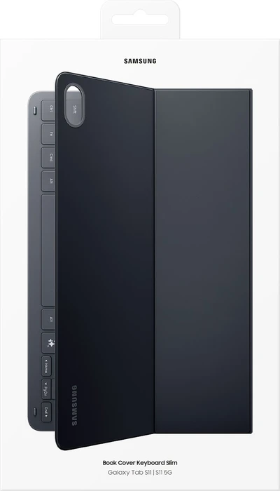Samsung EF-DX730 Book Cover Keyboard Slim mit AI-Taste für Galaxy Tab S11, Black, DE