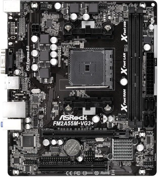 ASRock FM2A55M-VG3+ (AMD FM2)