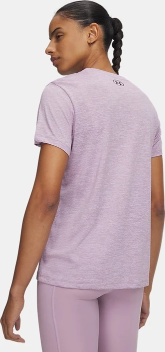 Under Armour Tech V Twist Funktionsshirt kurzarm mauve pink/purple echo (Damen)