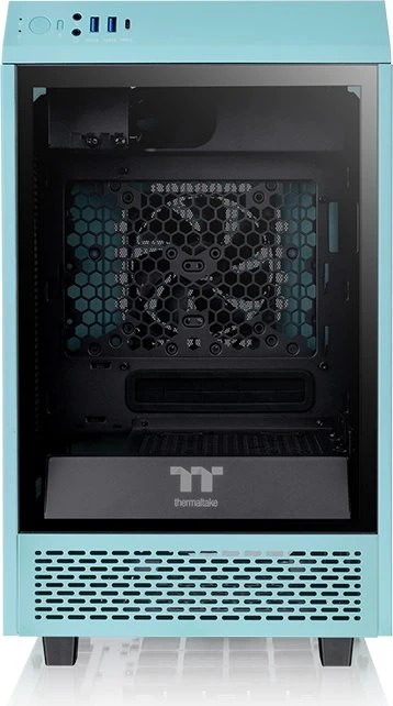 Thermaltake The Tower 100 Turquoise, türkis, Glasfenster, Mini-ITX