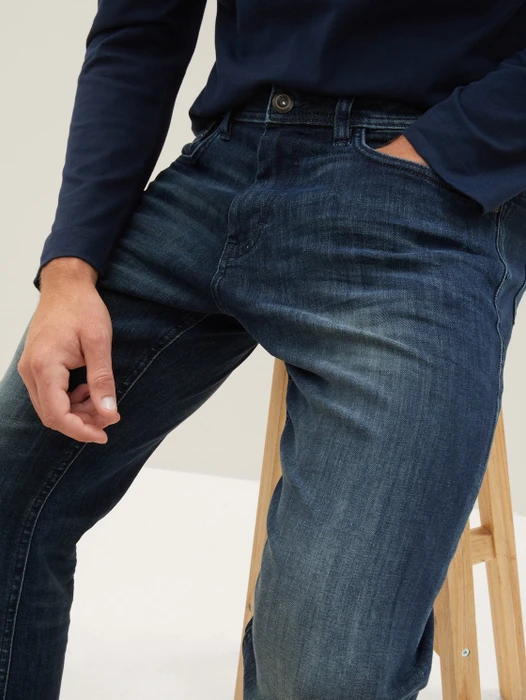 Tom Tailor Marvin Straight Jeans Jeans dark stone wash denim (Herren)