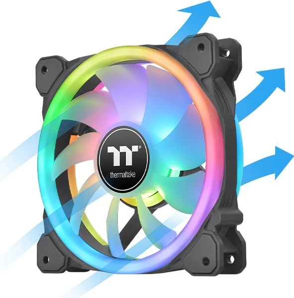 Thermaltake SWAFAN 14 RGB, schwarz, LED-Steuerung, 140mm, 3er-Pack