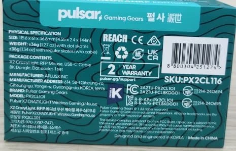 Pulsar Gaming Gears X2 CL CrazyLight Mini Wireless RandomFrankP Edition grün/schwarz, USB