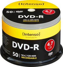 Intenso DVD-R 4.7GB, 16x, 50er Spindel