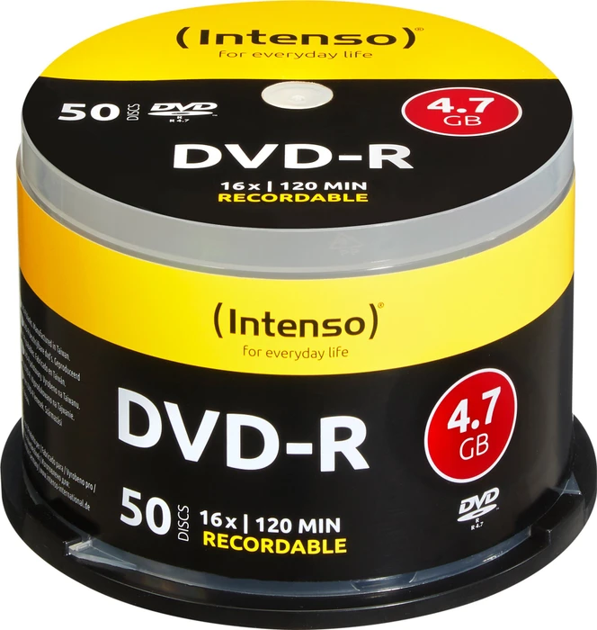 Intenso DVD-R 4.7GB, 16x, 50er Spindel