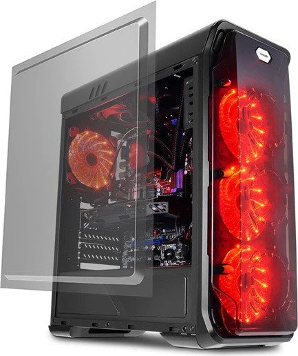 LC-Power Gaming 988B Red Typhoon, Acrylfenster