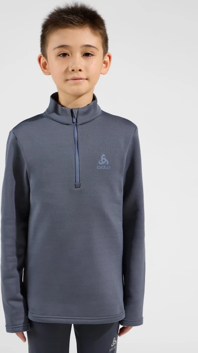 Odlo Berra Mid Layer Half Zip Laufshirt langarm india ink (Junior)