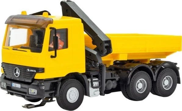 Viessmann - Spur H0 - CarMotion - MB ACTROS 3-achs Zugmaschine mit Ladekran und Rundumleuchten