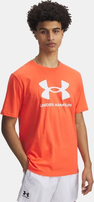 Under Armour Logo Funktionsshirt kurzarm fire/white (Herren)