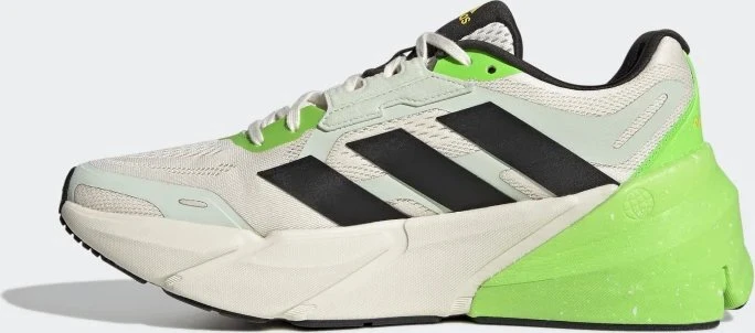 adidas Adistar chalk white/core black/solar green (Herren)