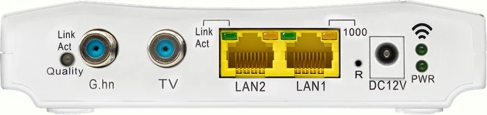 Axing EOC 2-32 Ethernet over Coax, F-Buchse/Koaxial G.hn, 2.4GHz/5GHz WLAN, 2x RJ-45