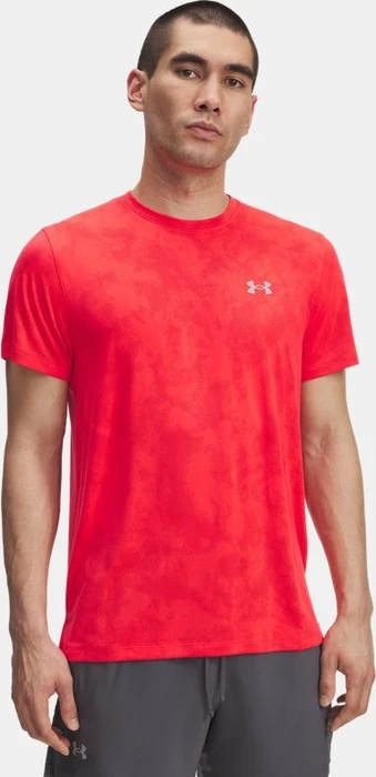 Under Armour Launch Camo Funktionsshirt kurzarm racer red/reflective (Herren)