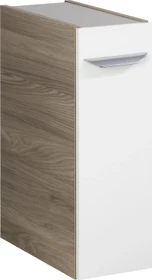 Fackelmann Luxor Unterschrank Apothekerauszug 20cm Esche grau/weiß
