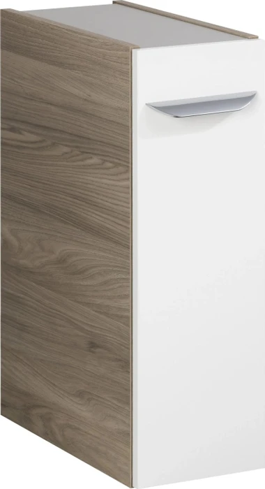 Fackelmann Luxor Unterschrank Apothekerauszug 20cm Esche grau/weiß