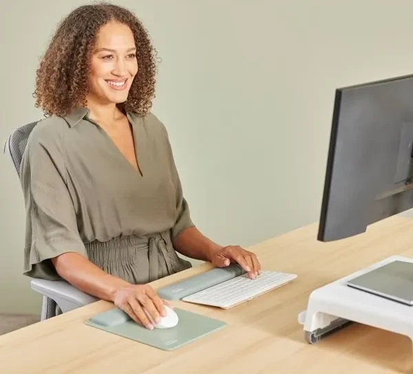 Fellowes Breyta Compact Keyboard (TKL) Wrist Rest, Handballenauflage (Tastatur), grün