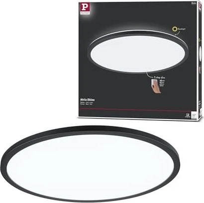 Paulmann Atria Shine Backlight LED Panel 420 4000K rund 22W schwarz