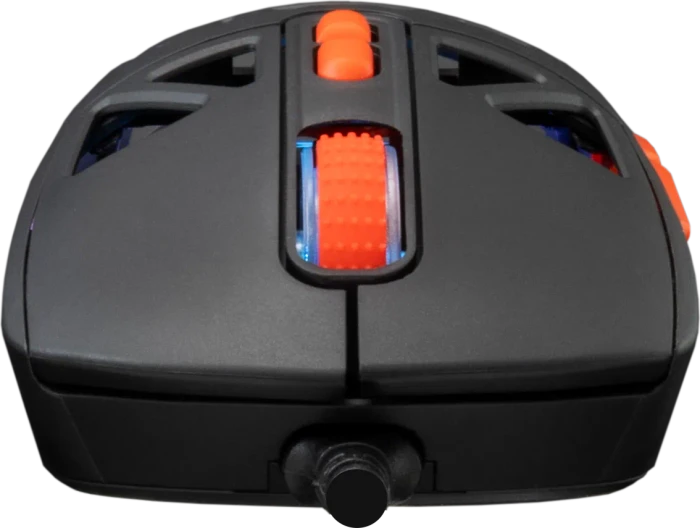 Baracuda Seal Black Gaming Mouse, schwarz/orange, USB