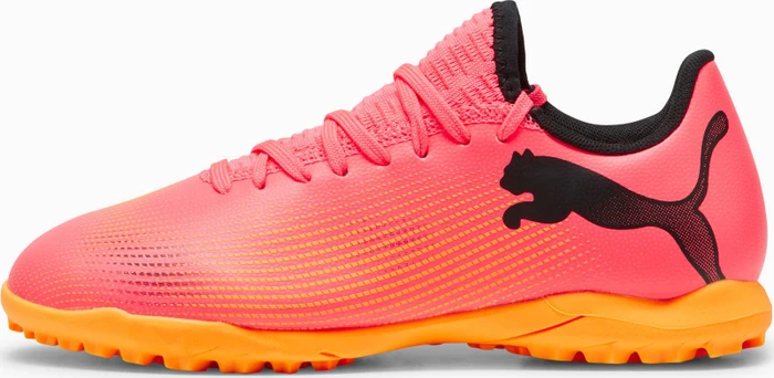 Puma Future 7 Play TT sunset glow/puma black/sun stream (Junior)