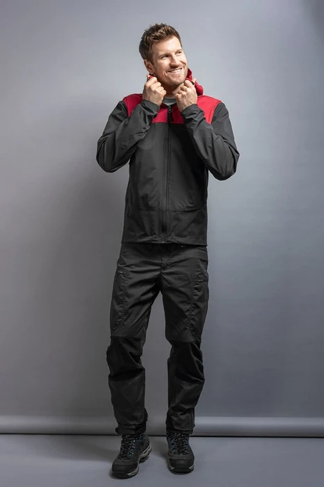 Tatonka Lajus Hooded Funktionsjacke lava red/dark black (Herren)