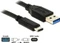 DeLOCK USB 3.1 Adapterkabel, USB-C 3.1 [Stecker]/USB-A 3.1 [Stecker] schwarz, 0.5m Vorschaubild