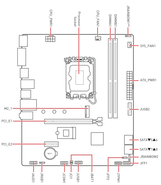 MSI PRO H610M-G WIFI DDR4 (Intel 1700)