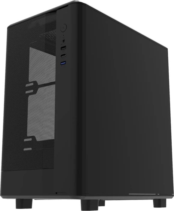 DarkFlash DB330M Mesh Black, Glasfenster