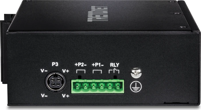 TRENDnet TI Hardened Industrial Railmount Gigabit Switch, 14x RJ-45, 2x SFP