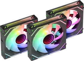 Mars Gaming MF-Linkfinity Kit, schwarz, LED-Steuerung, 124mm, 3er-Pack
