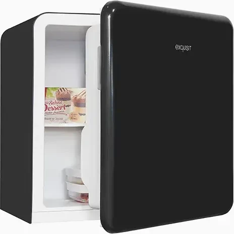 Exquisit CKB45-0-031F Mini-Kühlschrank schwarz