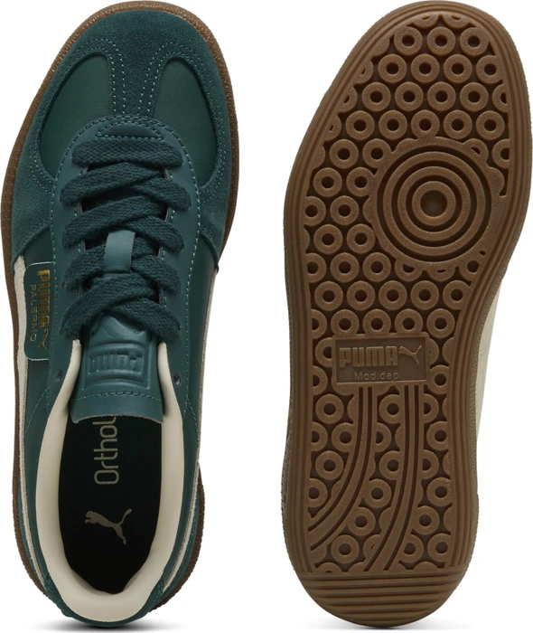 Puma Palermo Leather dark green/alpine snow (Junior)