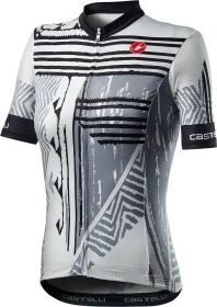 Castelli Astratta Trikot kurzarm schwarz/weiß (Damen)