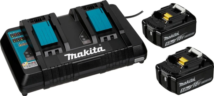 Makita Powersource-Kit Starterset 18V, 5.0Ah, Li-Ionen, 2 Akkus [10.0Ah] [180Wh] (199482-2)