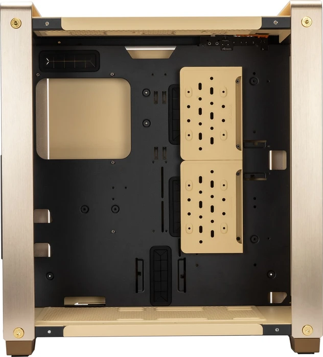In Win Dubili Champagne Gold, vormontiert, gold, Glasfenster