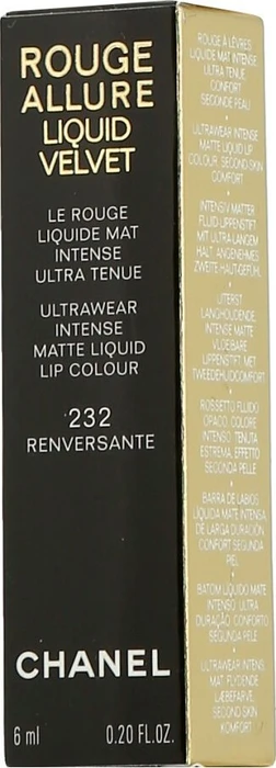 Chanel Rouge Allure Liquid Velvet Lipstick 232 renversante, 6ml
