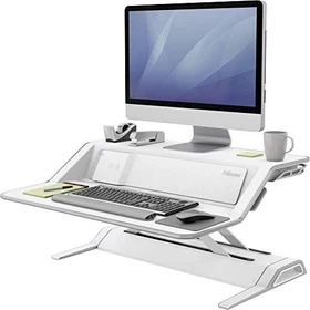 Fellowes Lotus DX Schreibtischaufsatz 83x62cm weiß/silber