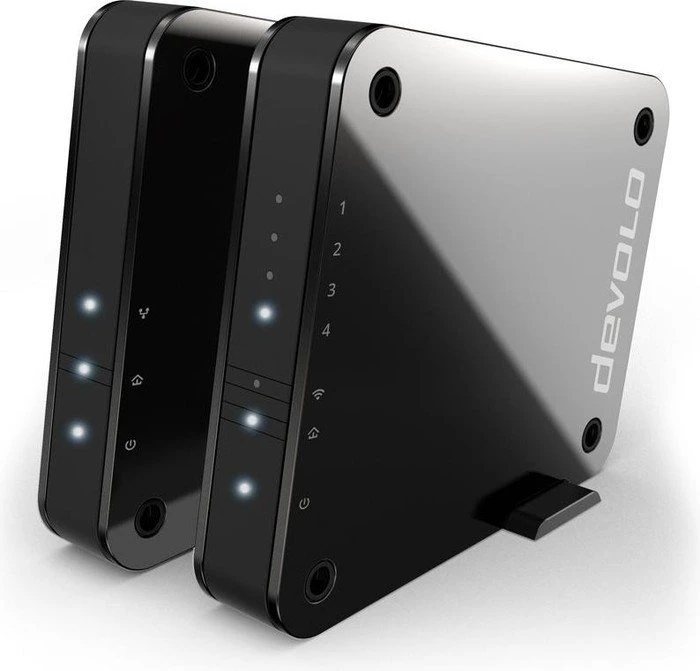 devolo GigaGate Starterset, Router und Repeater Set, 2er-Bundle