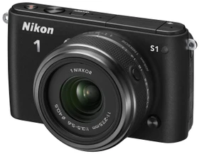 Nikon 1 S1 schwarz mit Objektiv 1 NIKKOR 11-27.5mm 3.5-5.6 und 1 NIKKOR 30-110mm 3.8-5.6 VR