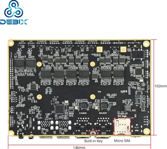 OKDO SOM A I/O Board (2.4GHz/5GHz Wi-Fi, BT5.0)