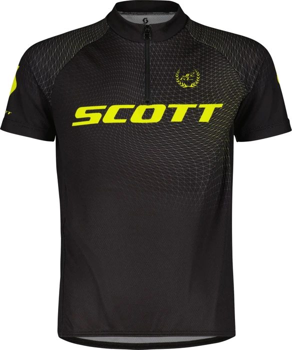 Scott RC Pro Trikot kurzarm black/sulphur yellow (Junior)