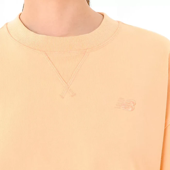 New Balance French Terry Crew Sweatshirt peach blossom (Damen)
