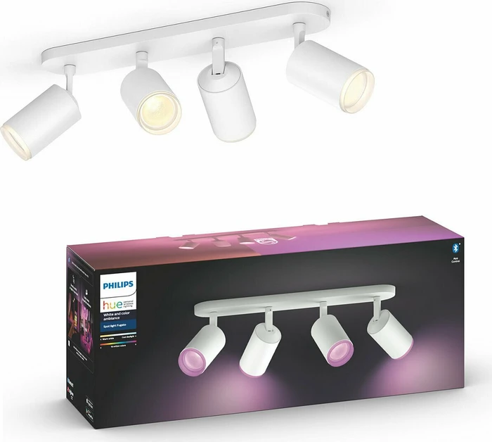 Philips Hue White and Color Ambiance Fugato Spot 4-flammig weiß