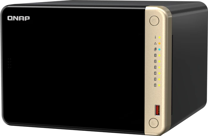 QNAP Turbo Station TS-664-4G, 4GB RAM, 2x RJ-45 2.5GBase-T, 2x USB-A 3.1