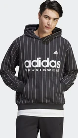adidas Pinstripe Fleece Hoodie schwarz (Herren)