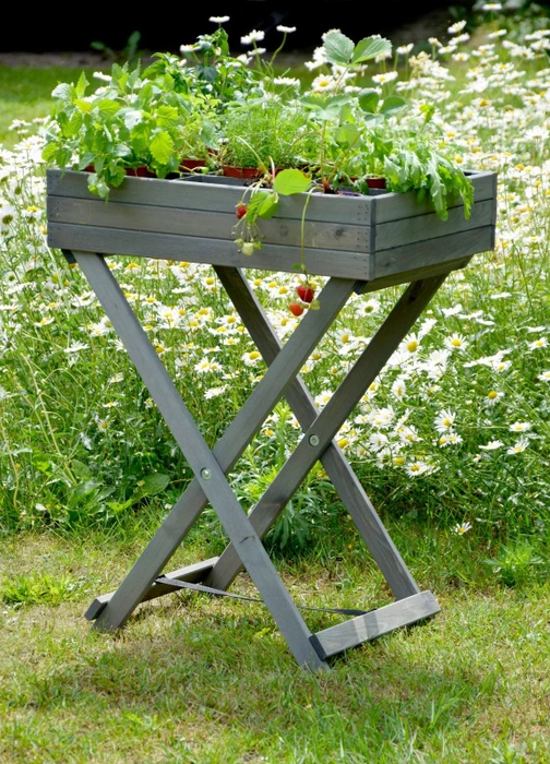 Dobar 58500e Hochbeet 58x38cm grau