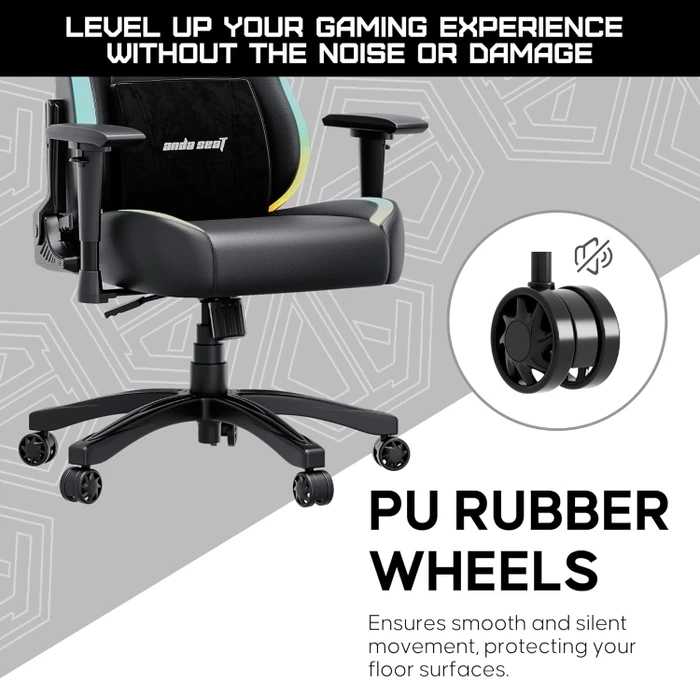 Anda Seat Luna RGB Premium Gamingstuhl, schwarz